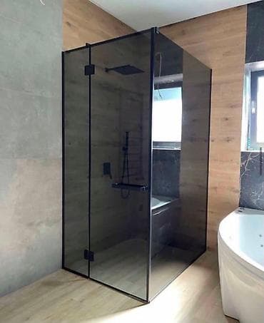 Ремонт и строительство: 🚿 Заманбап душ кабиналары үчүн айнек! 🛁 ✅ 8–10 мм чыңдалган айнек ✅ — 1