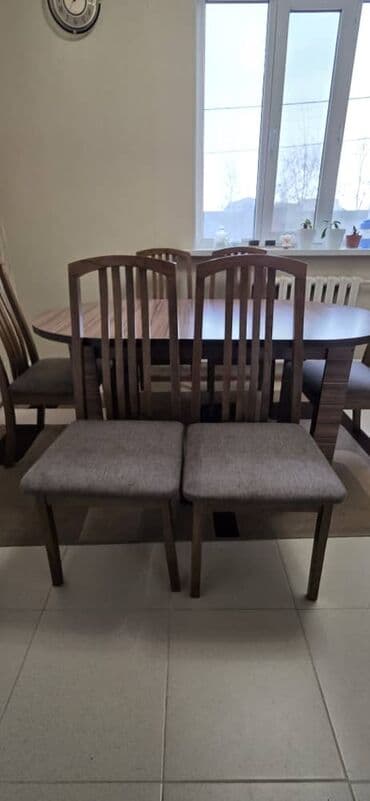 кухыный мебел: Кухонный стол, Б/у, Овальная, Нераскладной — 5