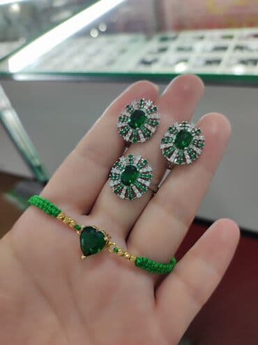 свадебные наборы ручной: Набор украшений, Проба 925, Женские, Новый — 4