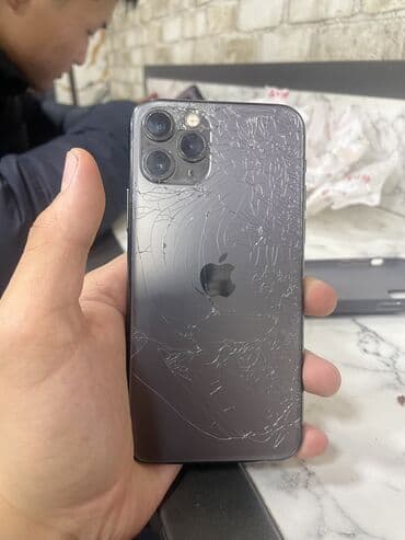 iphone x pro: IPhone 11 Pro, Б/у, 256 ГБ, Зеленый, Чехол, 77 % — 6