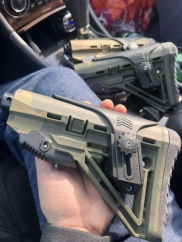 чехол а3: Тактический приклад регулируемый, камуфляж (оливково-песочный) - Тип — 3