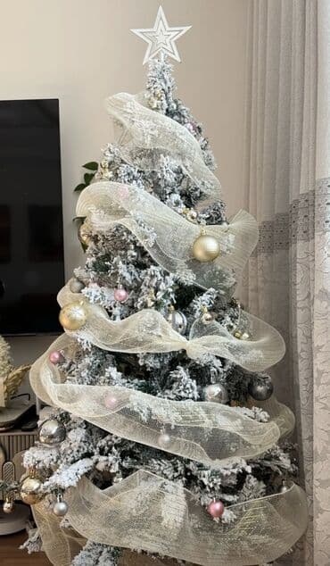 парикмахерские кресла ош: Продается ЕЛКА 🌲 1,5 м с набором игрушек и звезды серебренная 100 — 2