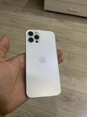Техника и электроника: IPhone 12 Pro, Б/у, 128 ГБ, Серебристый, Чехол, 100 % — 1