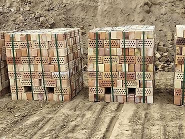 дырки: Полнотелый, таблетка, Жженый кирпич, Одинарный, 250×120×65 — 2