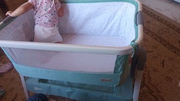 стульчик для новорожденных 3 в 1: Люлька, Новый, Колыбель, Металл, цвет - Зеленый — 4