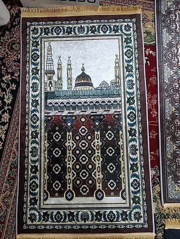 глем палас: Жайнамаз, Дорожный/складной, цвет - Коричневый — 6