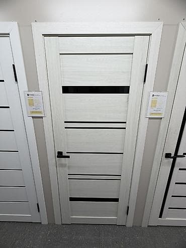 Межкомнатная дверь DOOREMI «Квадро 07» - Цвет: ясень арктический - — 1