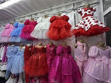 детский шлопка: Детское платье, цвет - Розовый, Новый — 6