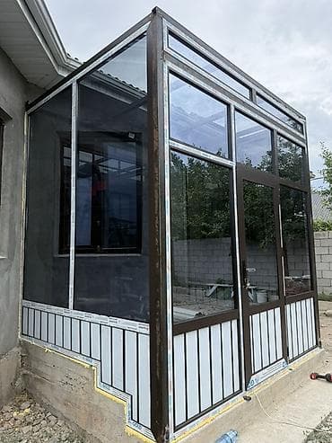 projector screen: Панорамная остеклённая пристройка/веранда к дому - Каркас — 1