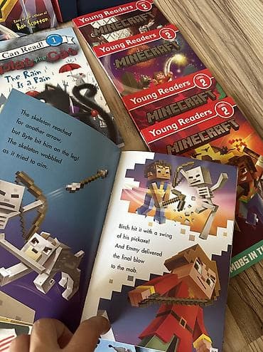 зария: Книги на английском серии I can read Splat the cat. Minecraft. Marvel — 5