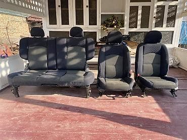 Комплект сидений, Ткань, текстиль, Mazda 2003 г., Б/у, Оригинал, Япония — 1