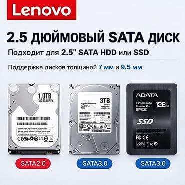 ПК жана ноутбуктар үчүн комплектөөчүлөр: Маалымат алып жүрүүчү, Жаңы, HDD, 5 ТБдан көп, 2.5", Ноутбук үчүн — 4