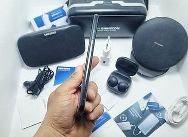 airpods pro node: Samsung Galaxy S9 Plus, Б/у, 256 ГБ, цвет - Черный, 1 SIM, 2 SIM — 4