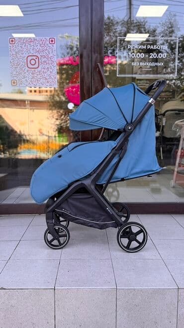 купить коляску прогулочную бу: Коляска, цвет - Голубой, Новый — 3