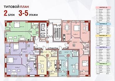 3 комнаты, 91 м², Асанбай мкр Элитка, 3 этаж, ПСО (под самоотделку)