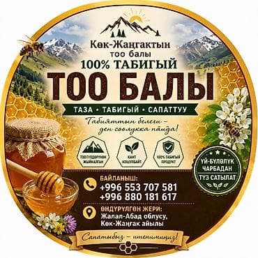 тошок кыргызский: Горный мёд «Көк-Жангак» — 100% натуральный продукт из горных цветов — 1