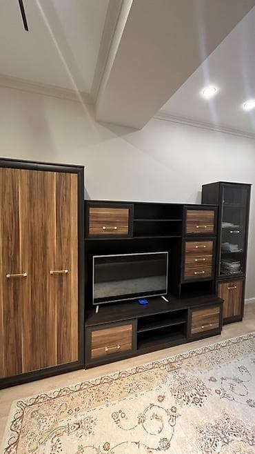 Офисная мебель: Гарнитур для зала, Б/у, Тумба под ТВ, Самовывоз, цвет - Коричневый — 4