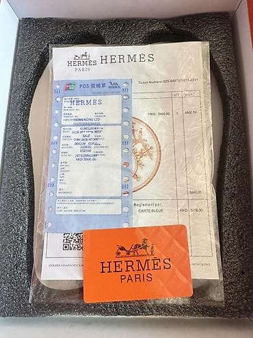 nursace 35: Женские кожаные шлёпанцы Hermes Oran - Модель: Oran (фирменная — 3