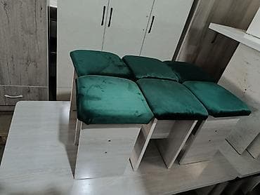 Кухонный стол и стул, Новый, Бесплатная доставка, цвет - Бежевый