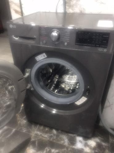 стиральной машина: Стиральная машина LG, фронтальная загрузка, темно‑серая (graphite) — 3