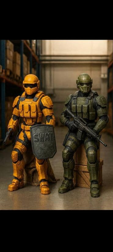 детская педальная машина: 💯🔥💥💥🔥Роботы спецназы, принимают любую позу распечатанный на 3D — 1