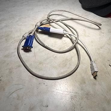 Адаптер-кабель HDMI ⇄ VGA с аудио - Интерфейсы: HDMI (штекер) — VGA