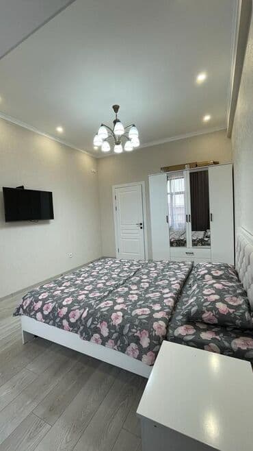 суточные дома: 1 бөлмө, Душ кабинасы, Жаздык, жууркан-төшөк каптары, Кондиционер — 8