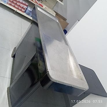 Офис креслолору: Кассовый прилавок для магазина - Материал столешницы: нержавеющая lalafo.kg да — 1 Офис креслолору: Кассовый прилавок для магазина - Материал столешницы: нержавеющая — 1