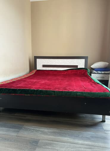 комод с зеркалом бишкек: Спальный гарнитур, Б/у, Двуспальная кровать, Кыргызстан, Самовывоз, цвет - Белый — 2