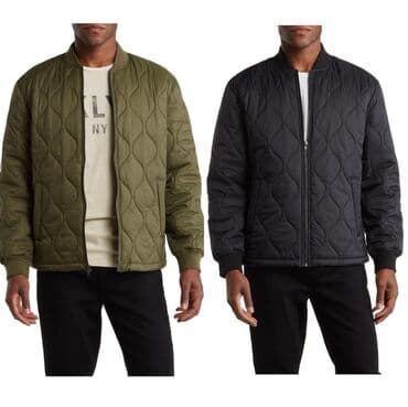 трикотажная: 14th & Union. Стеганый бомбер.Ромбовидная стежка придает изящество — 1