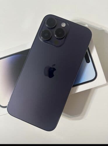 телефон 15 про макс: IPhone 14 Pro, Deep Purple, Коробка — 1