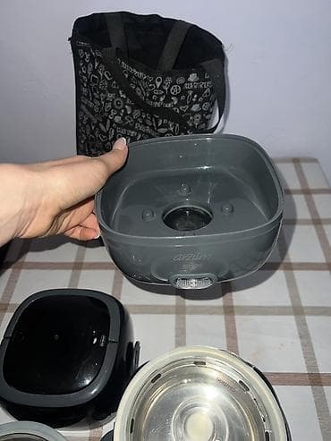 ланч бокс для еды: Пищевой контейнер, цвет - Черный, Самовывоз — 6