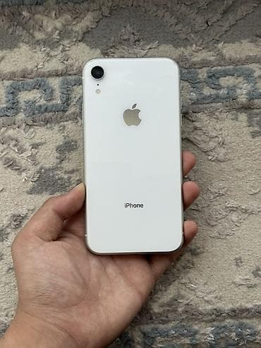 IPhone Xr, Б/у, 128 ГБ, Белый, 100 %