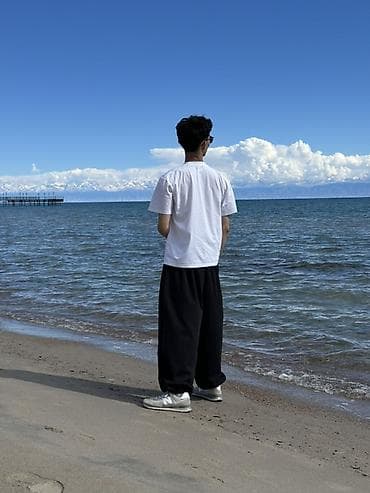 Брюки: Широкие брюки черные Unisex - Посадка: свободная, прямой силуэт с — 5