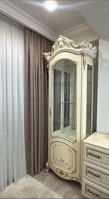 горки для посуды: Гарнитур для зала, Б/у, Шкаф, Тумба под ТВ, Дерево, Самовывоз, цвет - Бежевый — 1