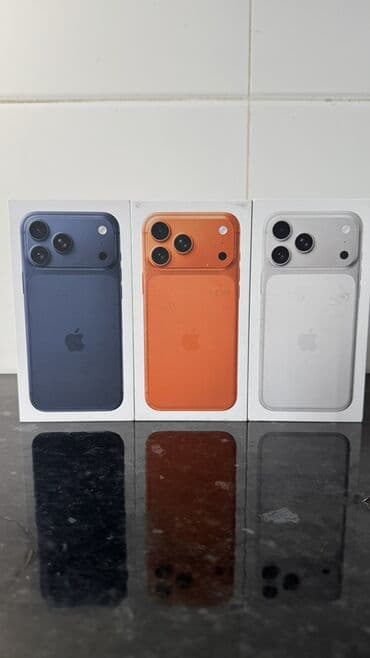 китайский телефон айфон: IPhone 17 Pro Max, Новый, 256 ГБ, Оранжевый, Кабель, Коробка, 100 % — 1