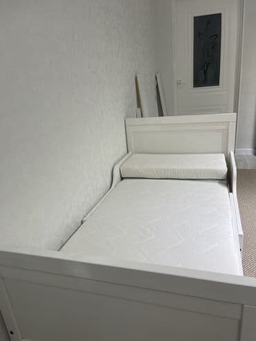 купить односпальную кровать: Детская односпальная кровать, Б/у, Для девочки, Для мальчика, С матрасом, Дерево, Самовывоз — 4