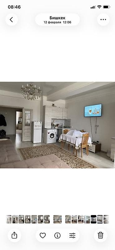 kant flat: 2 комнаты, 54 м², Индивидуалка, 9 этаж, Евроремонт — 2