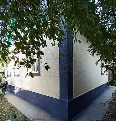 Декоративная отделка фасада «шуба» (камешковая штукатурка) с