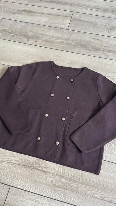 soft shell: Кардиган, Трикотаж, Короткая модель, Осень-весна, С карманами — 1