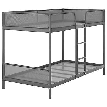 90: IKEA, Двухъярусная металлическая кровать для детской комнаты. И 2 — 3