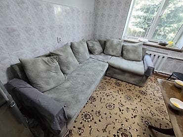 угловой диван для гостинной: Угловой диван, C подушками — 2