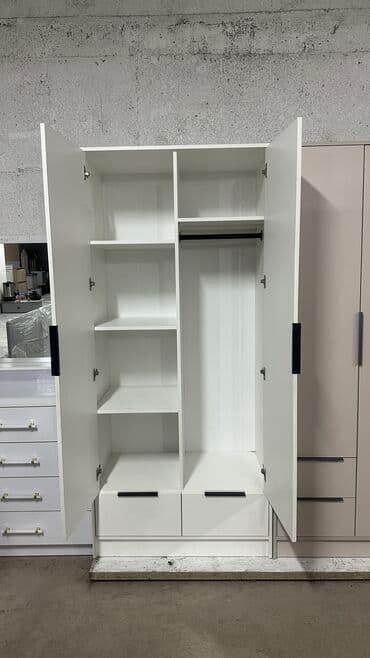 шкаф для одежды из ткани: Шкаф для одежды, Новый, Прямой, ЛДСП — 18