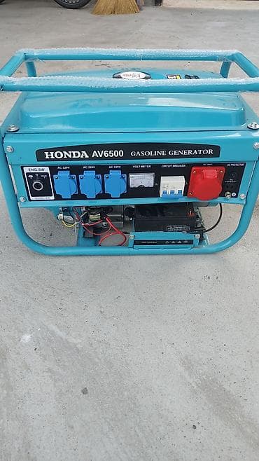бу тошоктор: Бензиновый электрогенератор GENERATOR 6500AV (синий) - Двигатель — 5