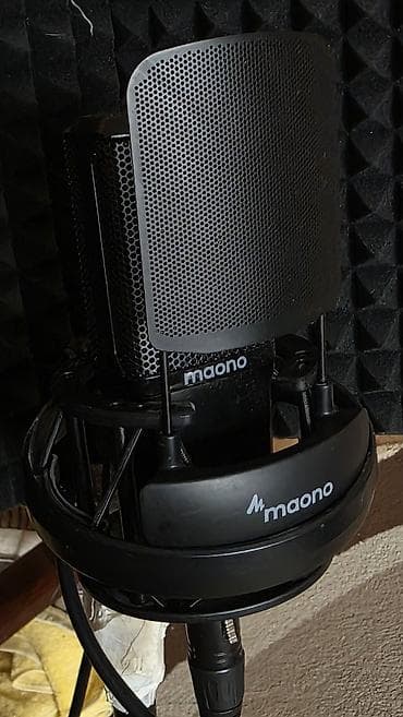 Студийные микрофоны: Студийный конденсаторный XLR-микрофон Maono AU-PM500 в комплекте с — 1