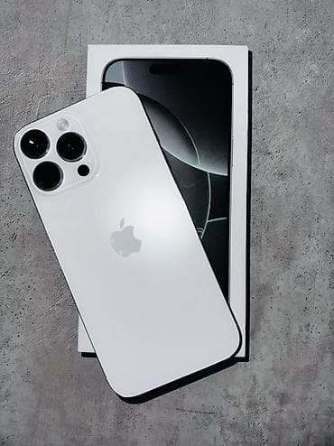 poco х5 pro: IPhone 16 Pro Max, Новый, 1 ТБ, Белый, Зарядное устройство, Коробка, Чехол — 1
