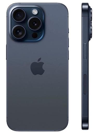 titanium: IPhone 15 Pro, Б/у, 256 ГБ, Blue Titanium, 75 % — 1