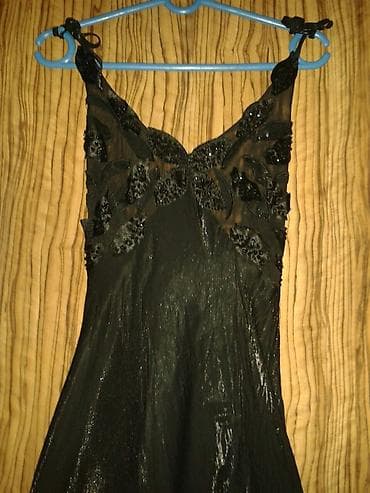 Личные вещи: Вечернее платье, Русалка, Длинная модель, Атлас, Без рукавов, Открытая спина, 3XL — 1