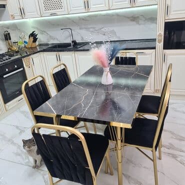 кухонный стол и стул: Ашкана үстөлү жана отургуч, Жаңы, Акысыз жеткирүү — 1