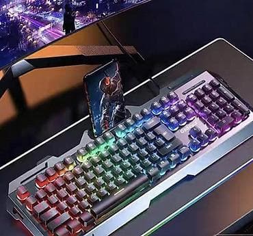 корпус atx: Клавиатура, Проводное подключение, Размер: 100% — 1